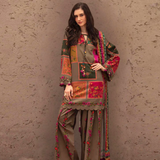 Charizma 3-piece unstitched printed lawn Suit